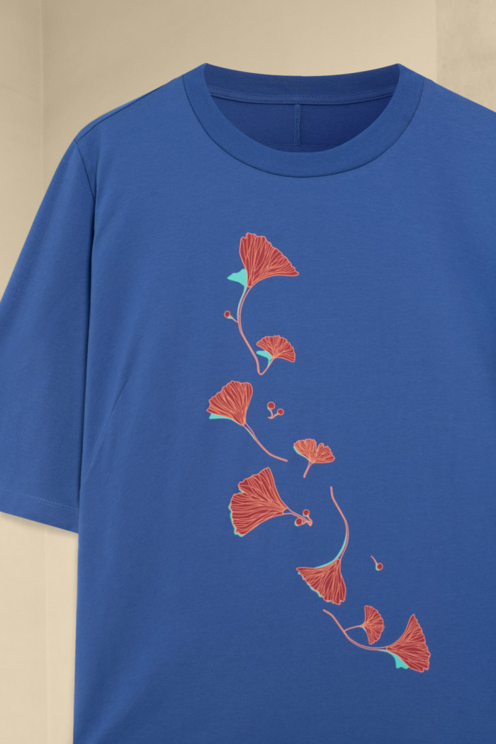 Ginkgo Leaf - Navy