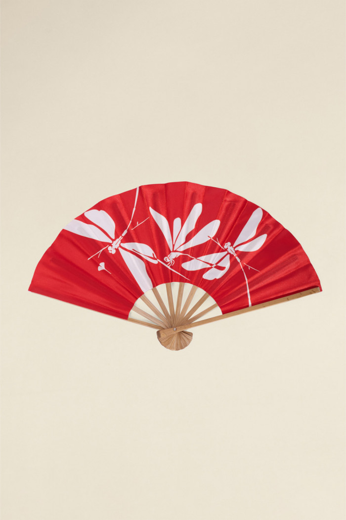 Hand Fan - Dragonflies