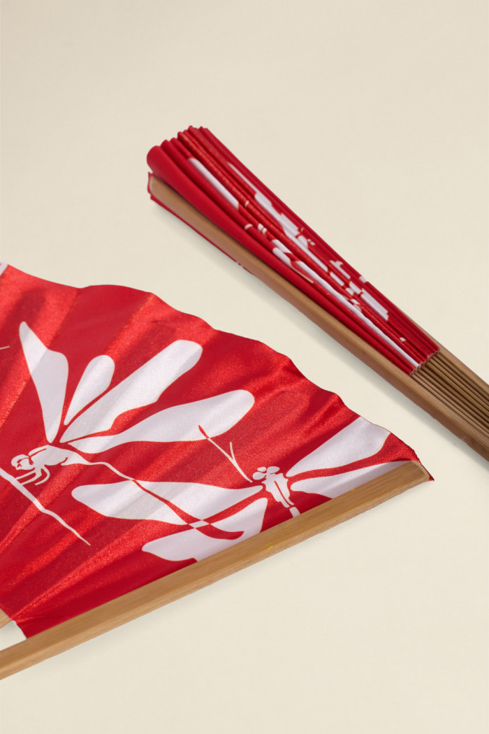 Hand Fan - Dragonflies