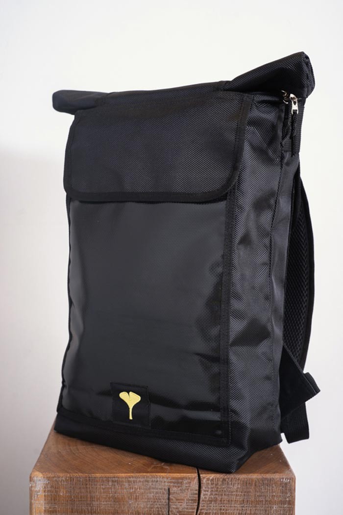 Small Rolltop Backpack Black