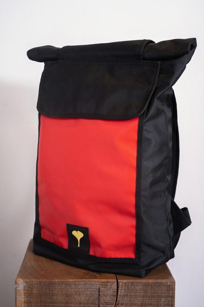 Small Rolltop Backpack Rouge