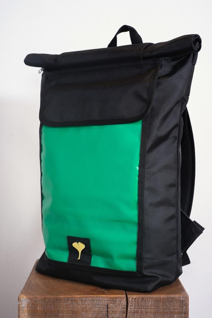 Small Rolltop Backpack Green