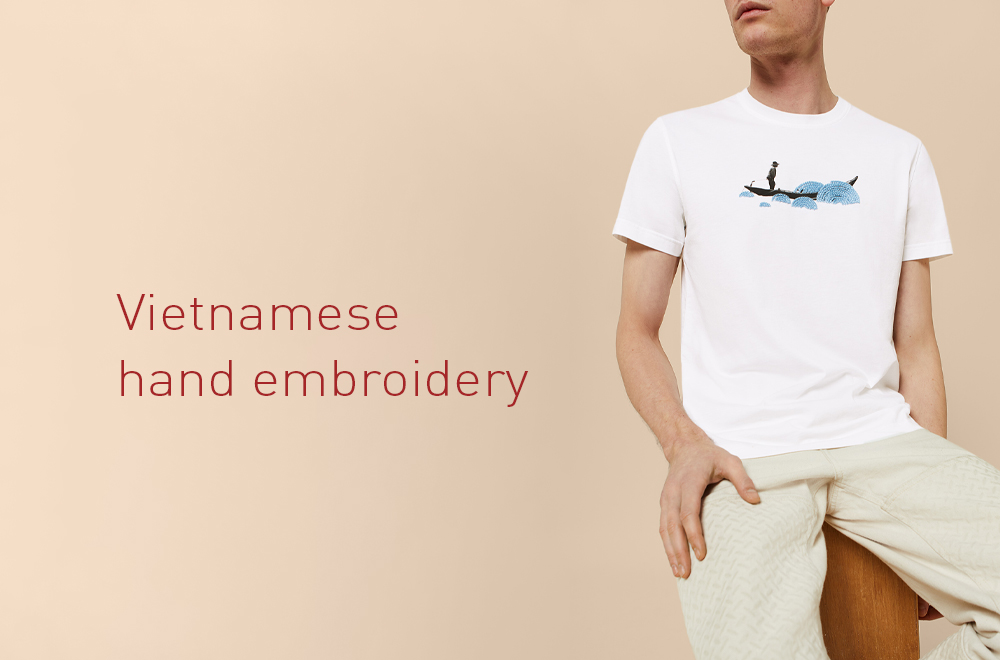 Broderie à la main Vietnamienne